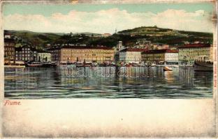 Fiume, Rijeka; látkép, kikötő. Koch & Bitriol / general view, port