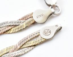 Ezüst (Ag) nyaklánc, jelzett, h: 41cm, nettó: 9,4g