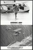 Repülőgépek és repülő szerkezetek különféle külföldi filmekben, 11 db vintage produkciós filmfotó, ezüst zselatinos fotópapíron, kisebb - a használatból eredő - hibákkal, 18x24 cm, vagy ehhez közeli méretekben (+ - 7 mm)