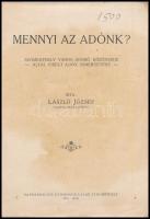 László József: Mennyi az adónk? Szombathely város adózó közönsége által viselt adók ismertetése. Szo...