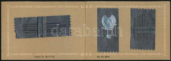 Retró német varrótű-készlet, eredeti papírtokban