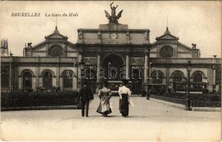 Bruxelles, Brussels; La Gare du Midi / railway station, tram (EK)