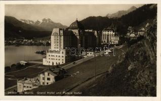 Sankt Moritz, St. Moritz; Grand Hotel und Palace Hotel