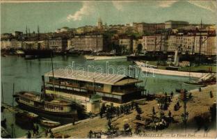 Marseille, Le Vieux Port / port, steamships (fl)