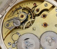 Ezüst (Ag) jelzett férfi zsebóra, jelzett IWC (International Watch Company) szerkezettel, nem működi...