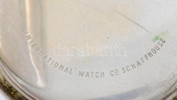 Ezüst (Ag) jelzett férfi zsebóra, jelzett IWC (International Watch Company) szerkezettel, nem működi...