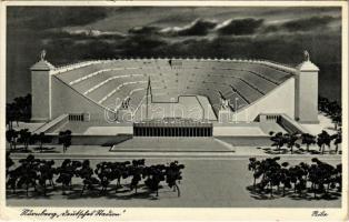 1939 Nürnberg, Nuremburg; Model des Deutsches Stadion. Architekt Prof. Albert Speer + 1939 NÜRNBERG Die Stadt der Reichsparteitage So. Stpl. (EK)