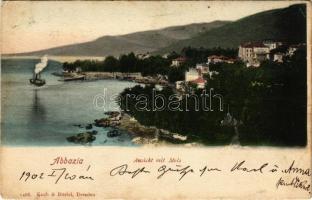 1902 Abbazia, Opatija; Ansicht mit Molo. Koch & Bitriol (EB)