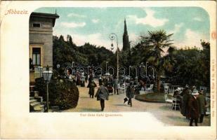 Abbazia, Opatija; Vor dem Café Quarnero (small tear)