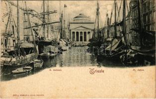 Trieste, Trieszt; S. Antonio / canal, ships (fl)