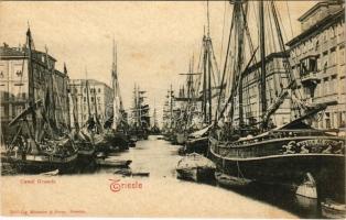 Trieste, Trieszt; Canal Grande / canal, ships (fl)