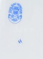 6 személyes Zsolnay szendvicses készlet, matricás porcelán, jelzett, hibátlan