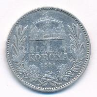 1896KB 1K Ag "Ferenc József" T:2- 
Adamo K5