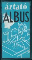 Albus áztató, reklám- vagy csomagolásterv, 1930 körül. Tempera, fedőfehér, ceruza, papír, kartonra kasírozva. Jelzés nélkül. 15,5x8 cm
