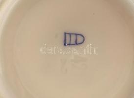 Cseh Altwien reggeliző készlet, porcelán, jelzett, kopott