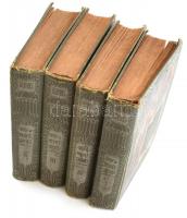 id. Dumas Sándor: Gróf Monte Cristo. 1-4. kötet, É.n., Singer és Wolfner. Kissé kopott, színes, illu...