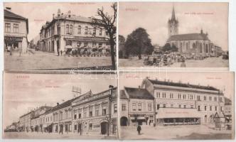 Eperjes, Presov; 13 db régi lap képeslapfüzetből / 13 pre-1945 cards from postcard booklet