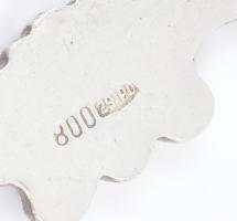 Ezüst(Ag) talpas asztali fűszertartó kanál, jelzett, 11×4,5 cm, nettó: 26,3 g