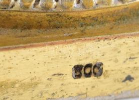 Aranyozott ezüst(Ag) kis urna hamuzó, jelzett, m: 7 cm, nettó: 84,2 g