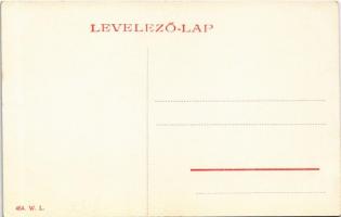 Selmecbánya, Schemnitz, Banská Stiavnica; Honvéd szobor, Borhegyi István-féle cukrászda. W.L. 464. /...