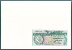 Guernsey 1980-89. 1Ł dekoratív, nagyalakú bélyeges, bankjegyes borítékon, elsőnapi bélyegzéssel T:I
