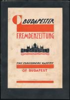 Galambos Margit (?-?): Budapester Fremdenzeitung, 1928. Art deco folyóirat borítóterv. Tempera, ceruza, papír, foltos, papírra kasírozva. Jelzett a hártyapapíron. 22,5x15 cm
