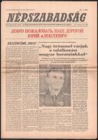 1961 Népszabadság XIX. évf. 197. sz., 1961. aug. 19., a címlapon Jurij Alekszejevics Gagarin szovjet űrhajós, 12 p.