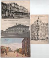 9 db RÉGI orosz város képeslap / 9 pre-1945 Russian town-view postcards