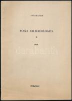 Dienes István: A honfoglaló magyarok fakengyele. Separatum. Folia Artchaeologica X. Bp., 1958., nyn., 125-142 p.+2 t. Kiadói papírkötés.
