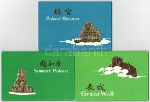 KÍNA - 6 db modern képeslap sorozat tokokban, összesen 60 db képeslappal / CHINA - 6 modern postcard...