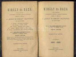 1899 Simon Péter: "Király és Haza" II.-III. kötete Weissenberg Ármin nyomda jóvoltából