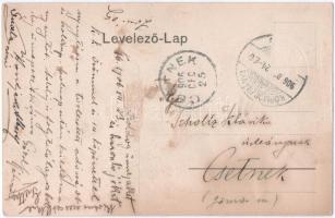 1906 Körmöcbánya, Kremnitz, Kremnica; Zólyomvölgy, Vadászkürt szálloda. Ritter Lipót J. kiadása / va...