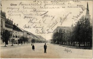 1909 Lőcse, Levoca; Körtér, üzletek / square, shops (Rb)