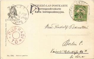 1905 Tátra, Magas-Tátra, Vysoké Tatry; Tengerszem-csúcs, turisták. Franz Pietschmann No. 1793. / Rys...