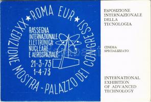 1973 Esposizione Internazionale Della Tecnologia. Rassegna Internazionale Elettronica, Nucleare e Aerospaziale, Roma / International Exhibition of Advanced Technology in Rome + So. Stpl. (EK)