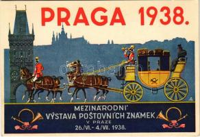 1938 Praga, Mezinárodni vystava postovních známek v Práze / International Exhibition of Postage Stamps in Praha + So. Stpl. (EK)