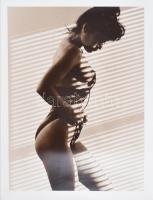 Szolidan erotikus nagyméretű fotó, hátoldalán fotó János Zétényi pecséttel, 50x27cm