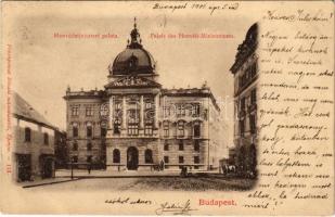 1901 Budapest I. Honvédminiszteri palota. Divald 113.