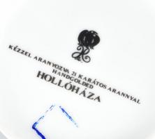 Hollóházi Szász Endre által tervezett mintával díszített váza. Matricás, jelzett, kis kopásnyomokkal...