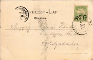 1902 Eszék, Osijek, Essegg; Kapucinska ulica / Kapucinus utca / street view (EK)