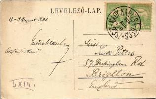 1906 Savanyúkút, Bad Sauerbrunn; Quelle und Wasserheilanstalt / Forrás és fürdőház / spa, bath, spri...