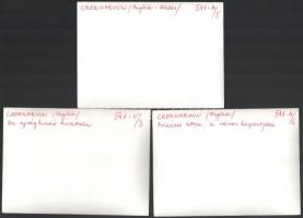 cca. 1970-80. Anglia - Wales. (Caernarvon kastély, Conway vár, Princess street, stb) 6db fotó. 12,5x...