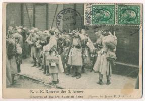 1916 K.u.K. Reserve der 3. Armee / WW Austro-Hungarian K.u.K. military. Reserves of the 3rd Austrian Army. Photos by James F. Archibald. TCV card (EB)
