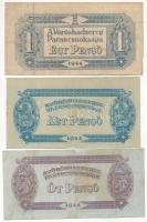 1944. 1P + 2P + 5P "A Vöröshadsereg Parancsnoksága" T:III folt
Adamo P41-43