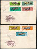 1961 Lósport (I.) vágott sor 2 db FDC-n