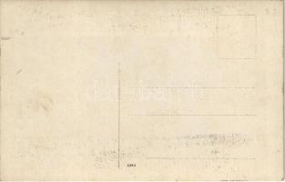 WWI German military, soldiers at a field railway station, train. photo