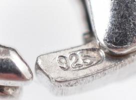 Ezüst(Ag) modern körös nyaklánc, jelzett, h: 46 cm, nettó: 9,3 g