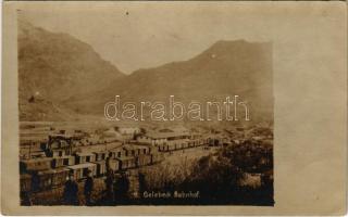 Gelebeck. Bahnhof / WWI German military, railway station, soldiers. photo (EK)