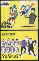 cca 1960 5 db Vidám Színpad és Kis Színpad műsorfüzet
