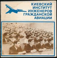 1972 Színes képekkel illusztrált kiadvány a kijevi egyetem repülőmérnöki karáról, 14 p